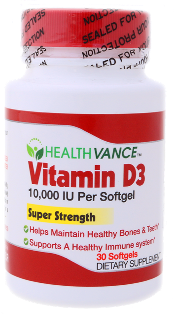 Vitamin D3 10, 000 IU - HEALTHVANCE